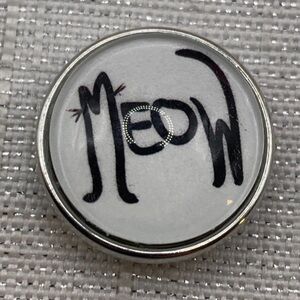 MEOW - Snap Button Charm - 18mm/20mm - Cat